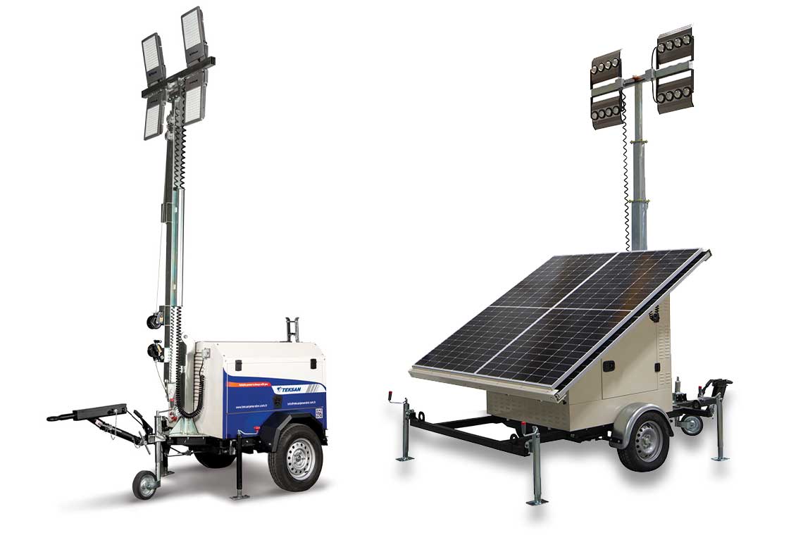 Teksan Solar Aydınlatma Kulesi Solar TJSLT-12LC Model
