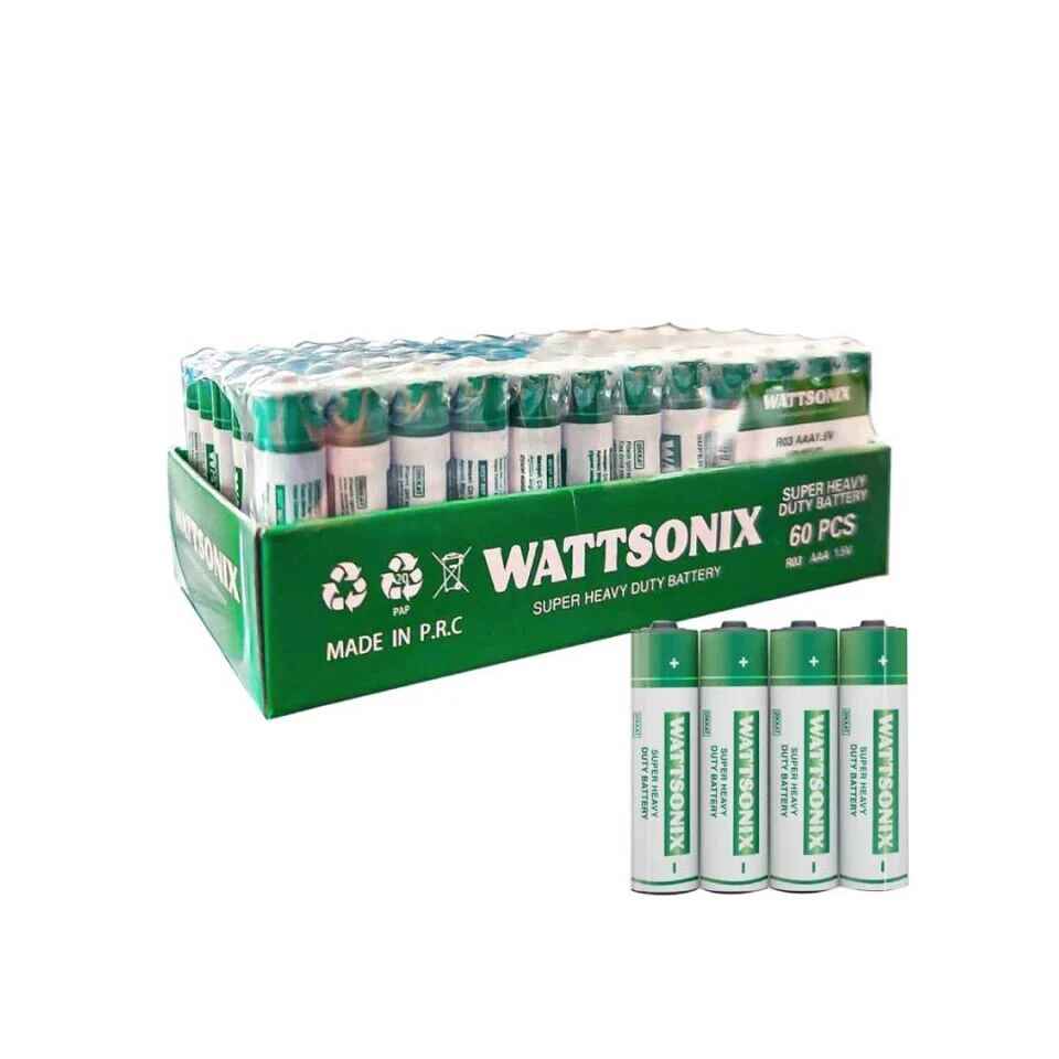 WATTSONIX 60'LI ÇİNKO KARBON İNCE PİL
