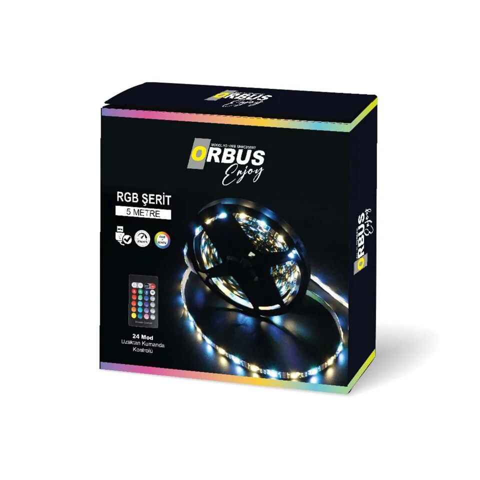 ORBUS RGB-BEYAZ ŞERİT LED 5 METRE